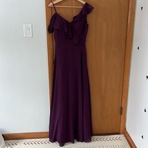 purple bridemaid dress